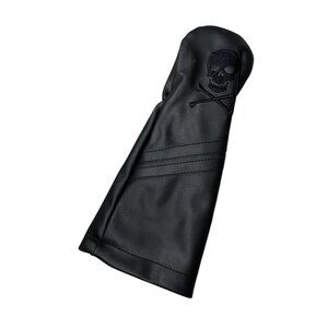 Skull Crossbones Sunfish Leather Fairway Golf Headcover Black Murdered Out!